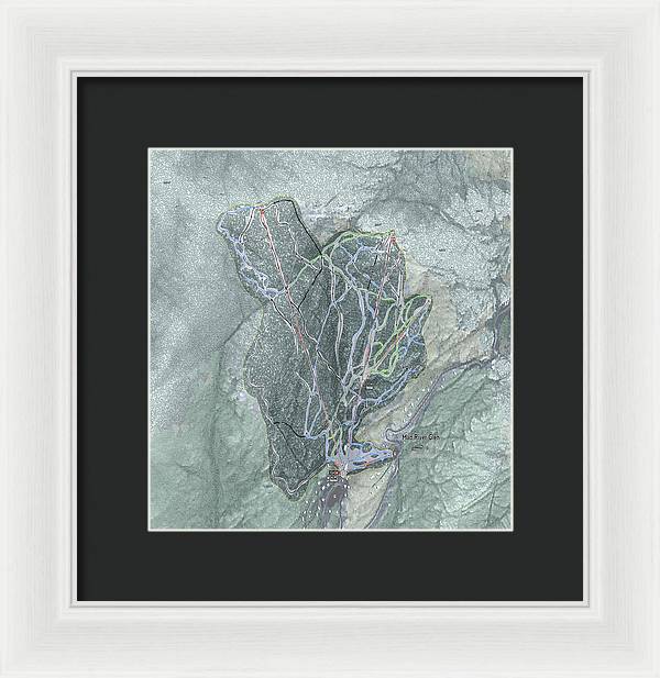 Mad River Glen Ski Trail Map - Framed Print - Powderaddicts