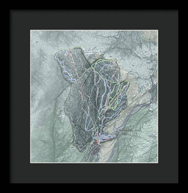 Mad River Glen Ski Trail Map - Framed Print - Powderaddicts