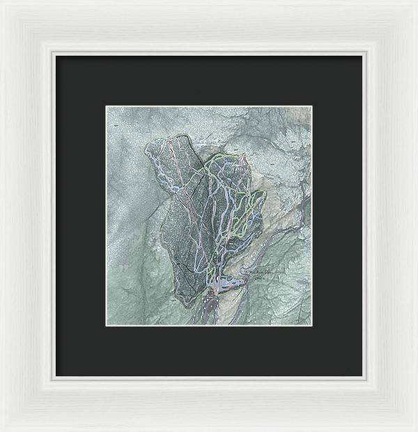Mad River Glen Ski Trail Map - Framed Print - Powderaddicts