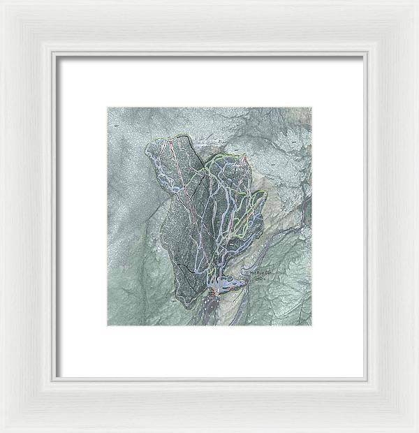 Mad River Glen Ski Trail Map - Framed Print - Powderaddicts