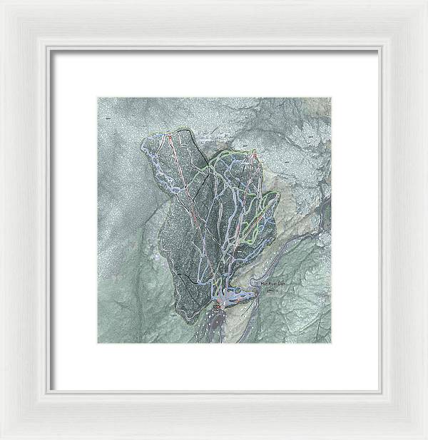 Mad River Glen Ski Trail Map - Framed Print - Powderaddicts