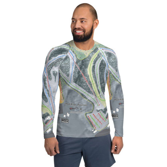 Mad River Mountain, Ohio Ski Trail Map Base Layer Top - Powderaddicts