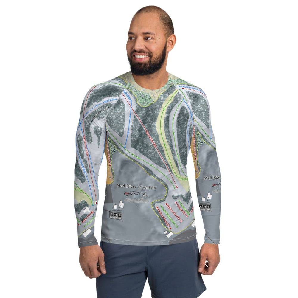 Mad River Mountain, Ohio Ski Trail Map Base Layer Top - Powderaddicts