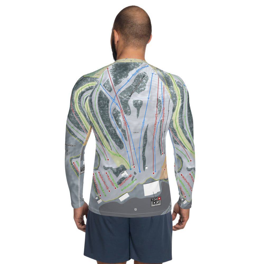 Mad River Mountain, Ohio Ski Trail Map Base Layer Top - Powderaddicts