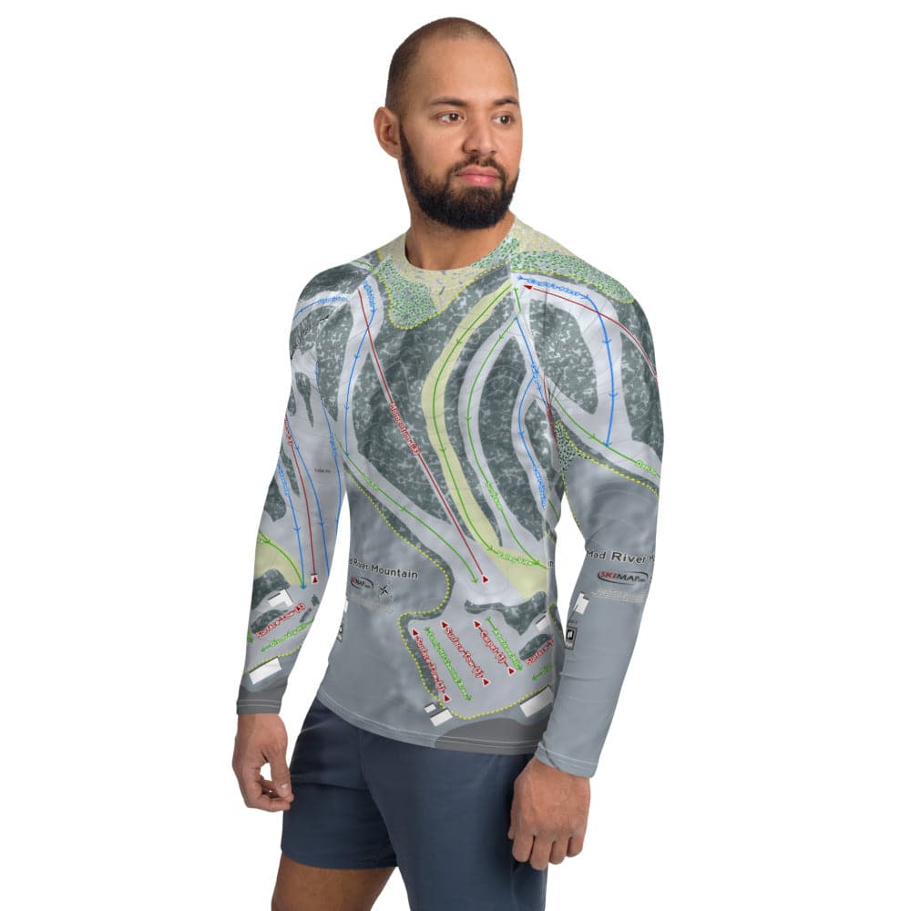 Mad River Mountain, Ohio Ski Trail Map Base Layer Top - Powderaddicts