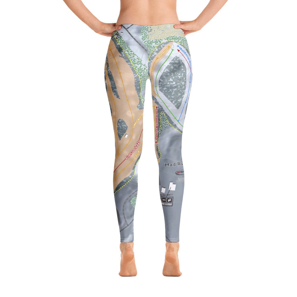 Mad River Mountain, Ohio Ski Trail Map Women's Base Layer Bottom