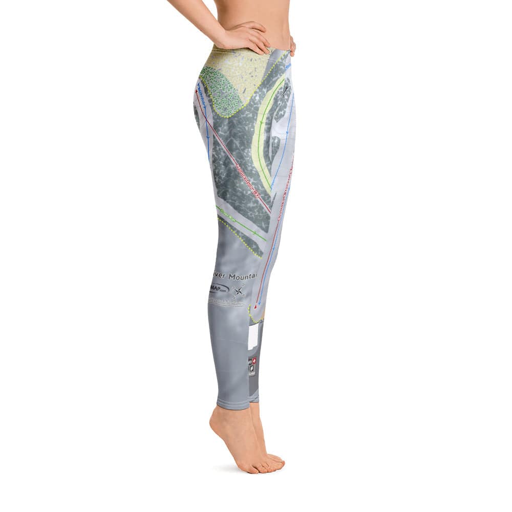Mad River Mountain, Ohio Ski Trail Map Women's Base Layer Bottom - Powderaddicts