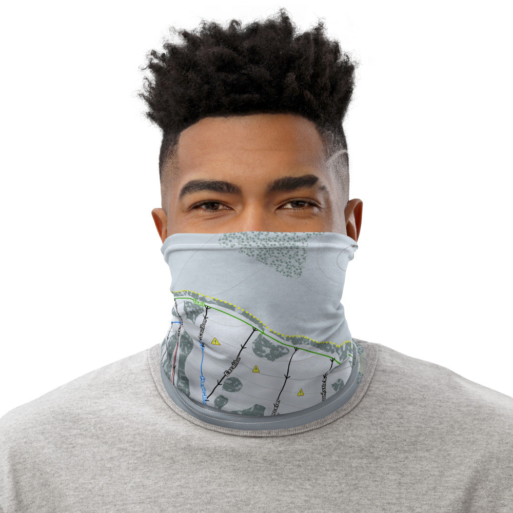Magic Mountain, Vermont Ski Trail Map Printed Neck Gaiter