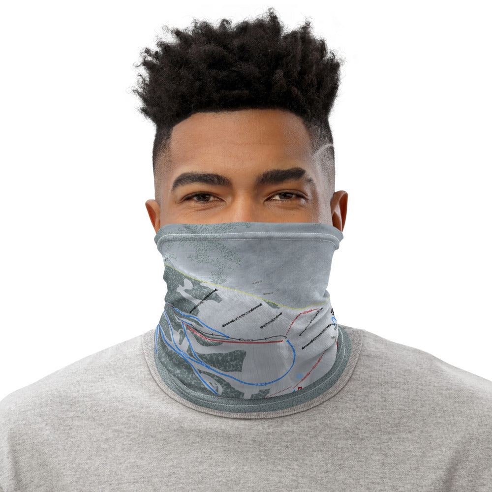 Mammoth Mountain, California Ski Trail Map Printed Neck Gaiter