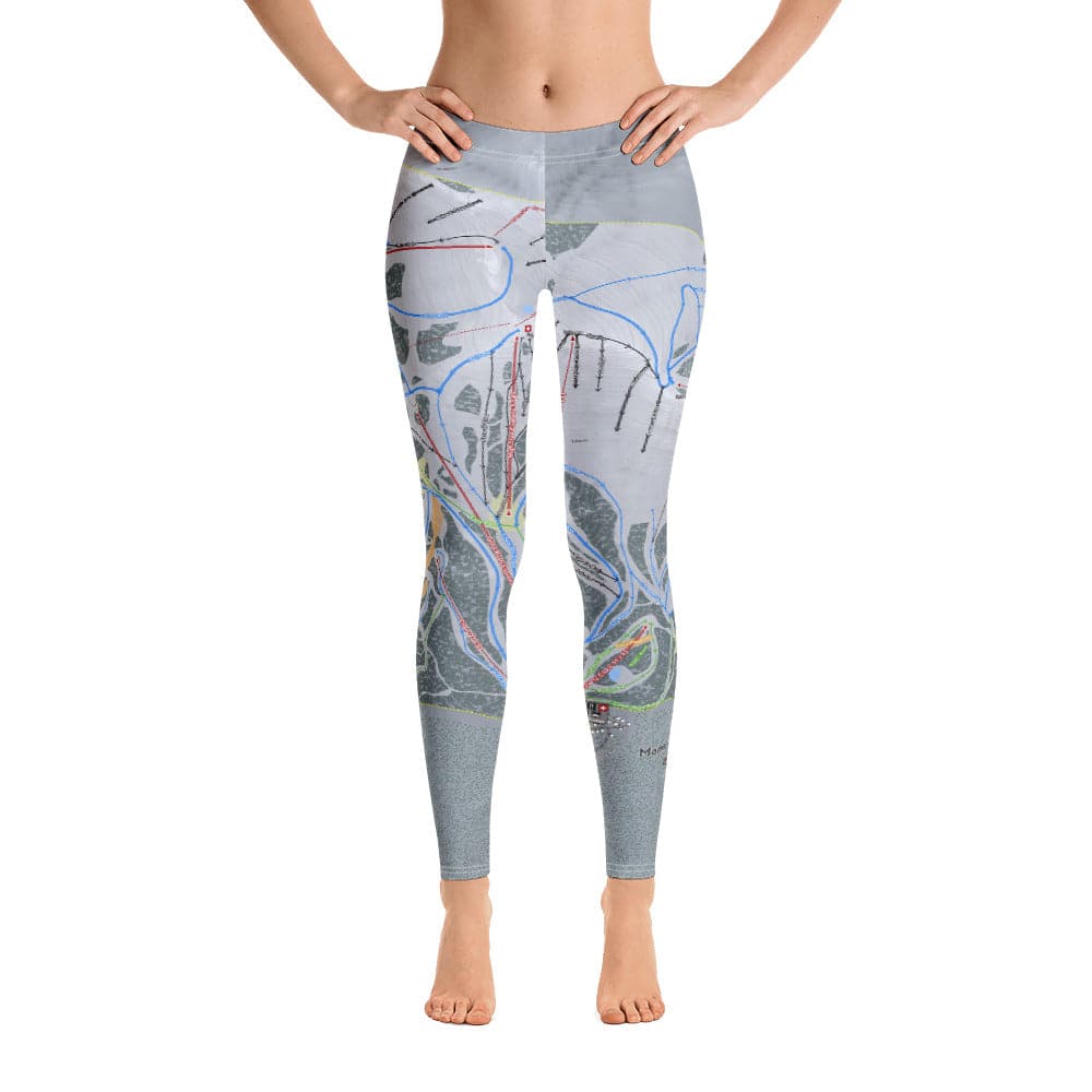 Mammoth Mountain, California Ski Trail Map Women&#39;s Base Layer Bottom - Powderaddicts