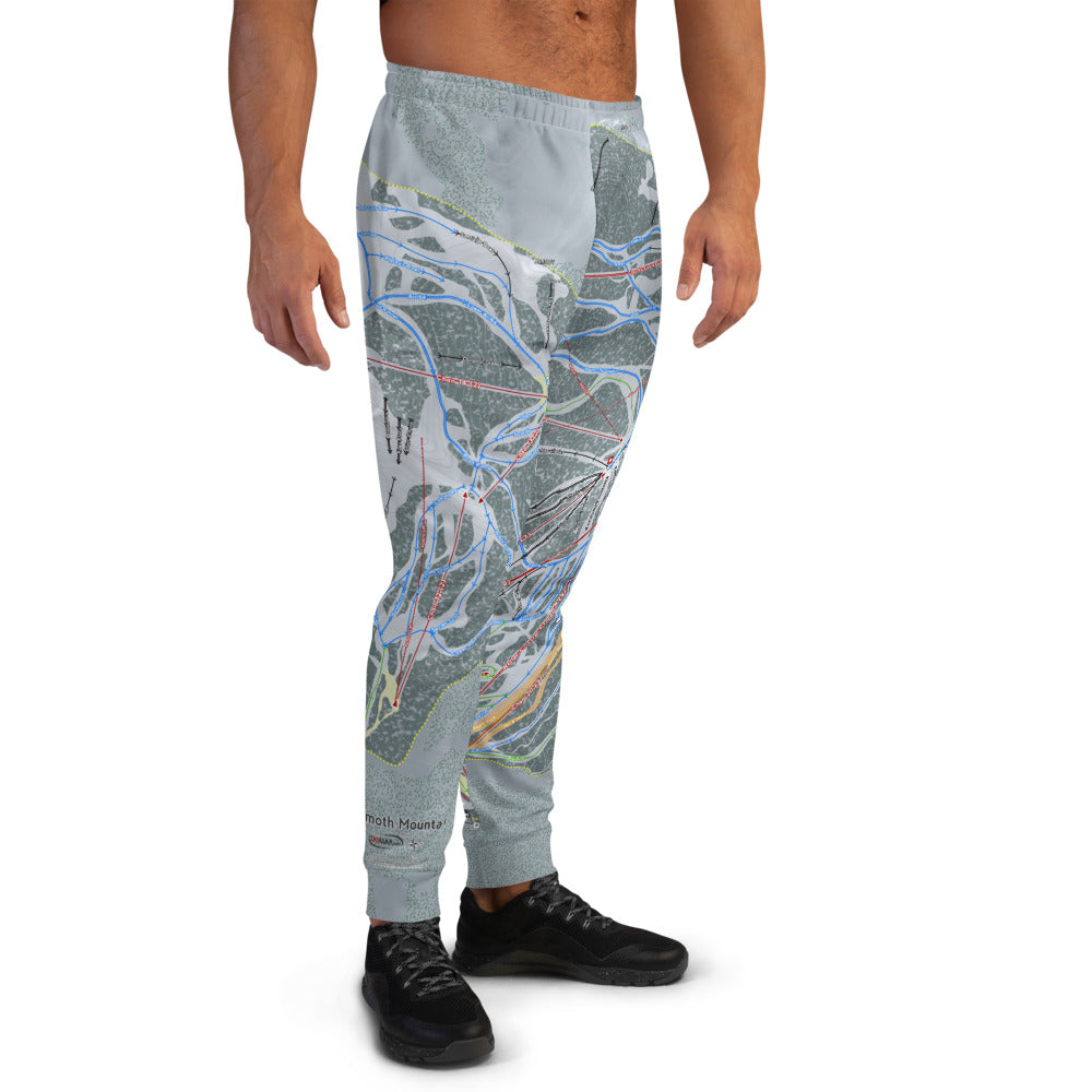 Mammoth Mtn, California Ski Trail Map Men's Mid-Layer - Powderaddicts