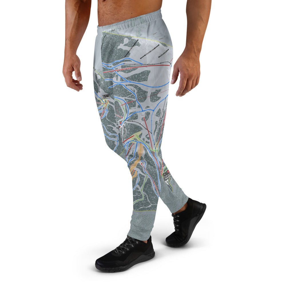 Mammoth Mtn, California Ski Trail Map Men's Mid-Layer - Powderaddicts