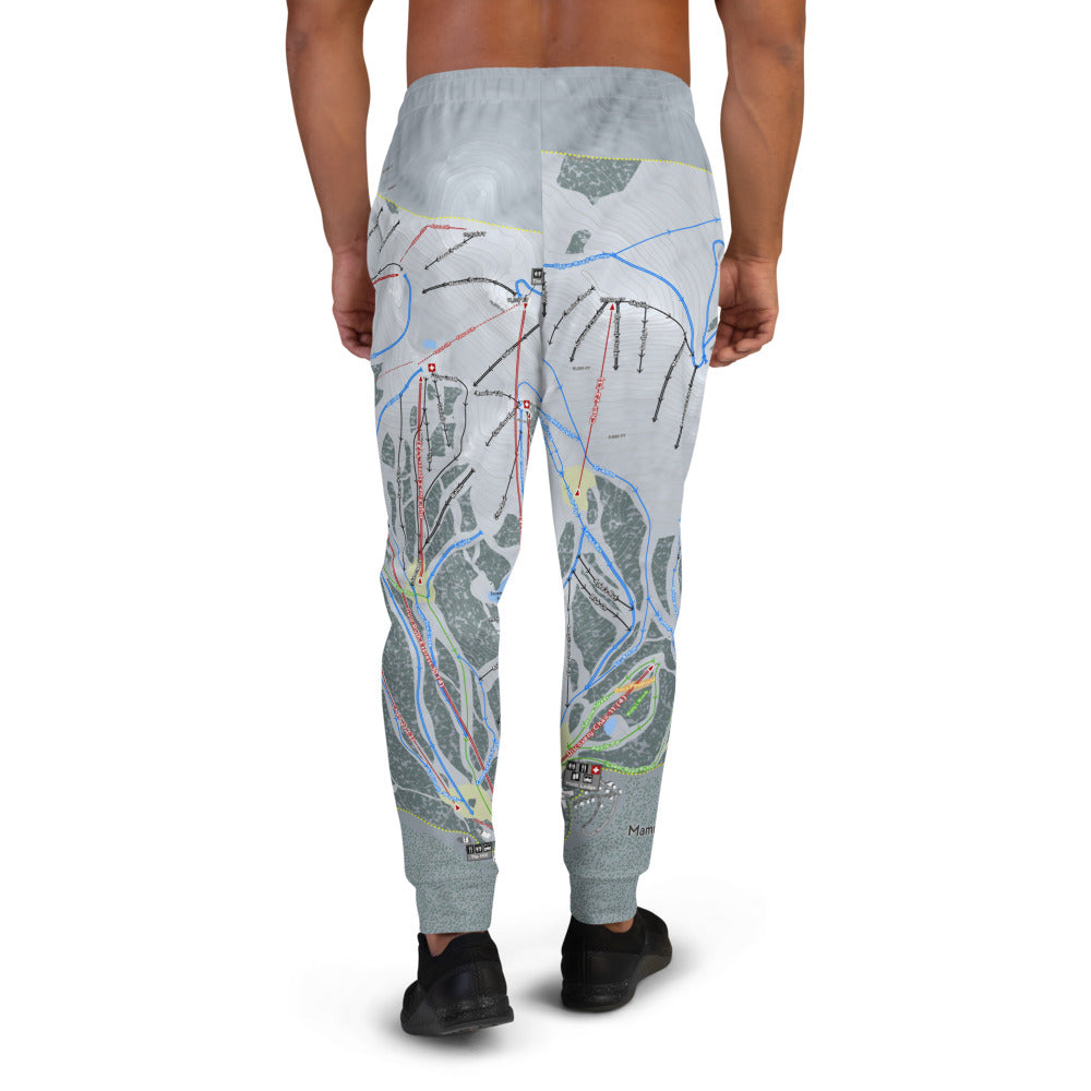 Mammoth Mtn, California Ski Trail Map Men's Mid-Layer - Powderaddicts