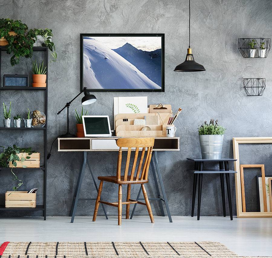 Man Backcountry Skiing In Powder Snow At Wolverine Bowl - Powderaddicts