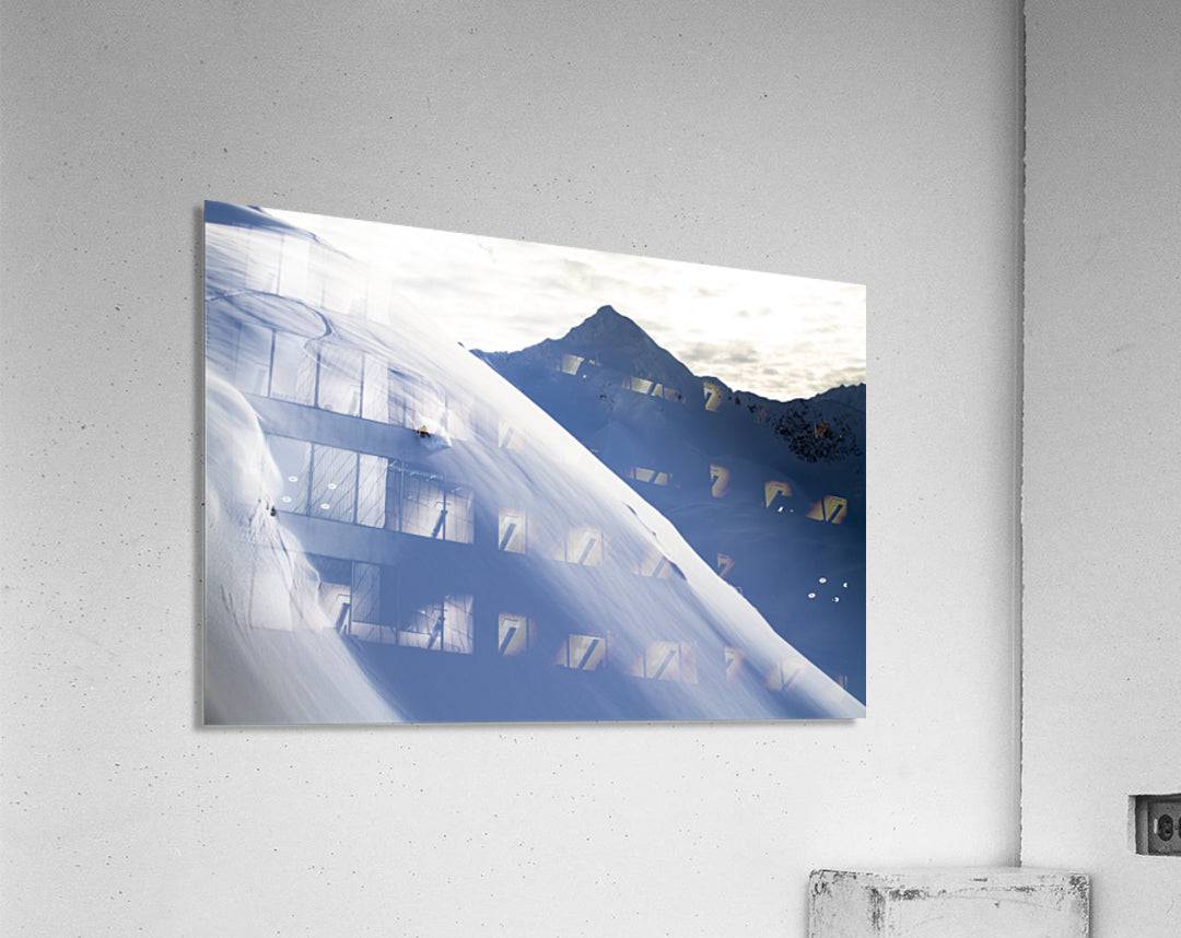 Man Backcountry Skiing In Powder Snow At Wolverine Bowl - Powderaddicts