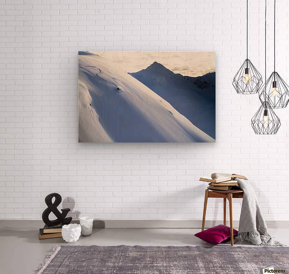 Man Backcountry Skiing In Powder Snow At Wolverine Bowl - Powderaddicts