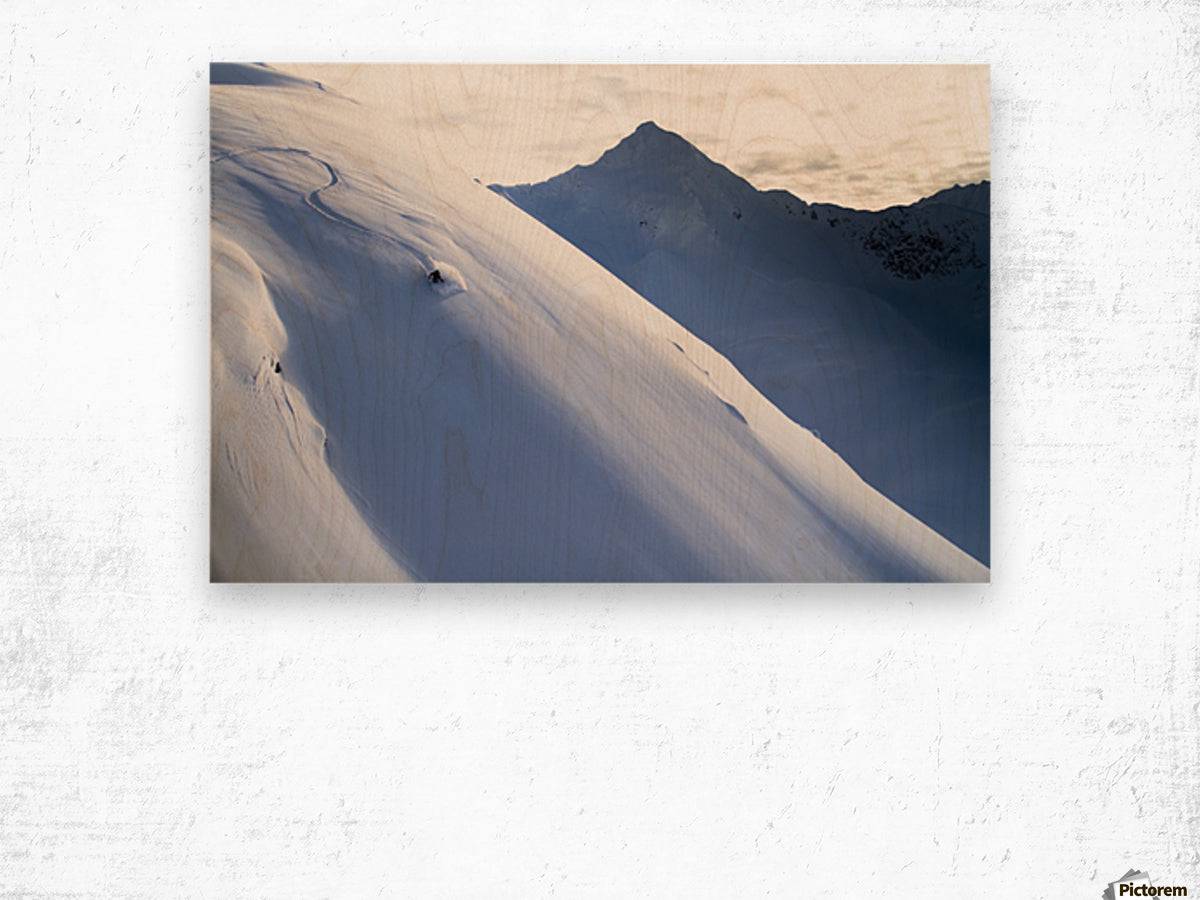 Man Backcountry Skiing In Powder Snow At Wolverine Bowl - Powderaddicts