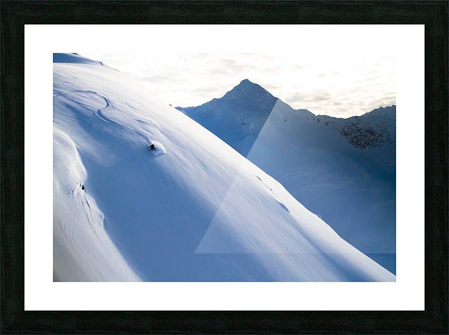 Man Backcountry Skiing In Powder Snow At Wolverine Bowl - Powderaddicts