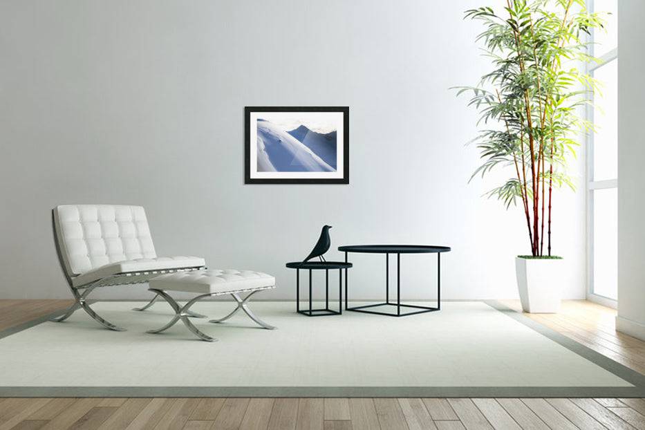 Man Backcountry Skiing In Powder Snow At Wolverine Bowl - Powderaddicts