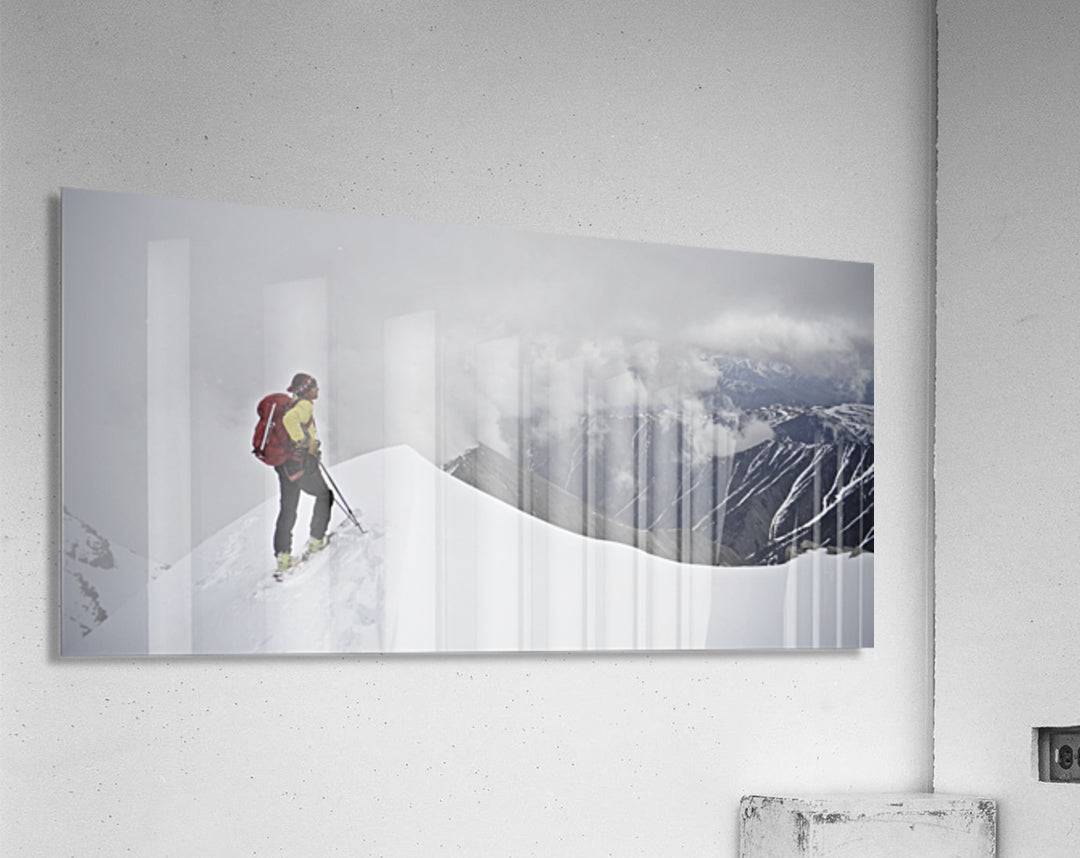 Man Skiing The North Ridge - Powderaddicts