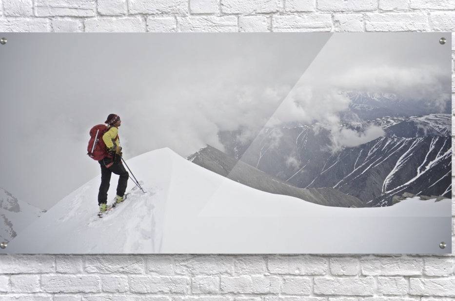 Man Skiing The North Ridge - Powderaddicts