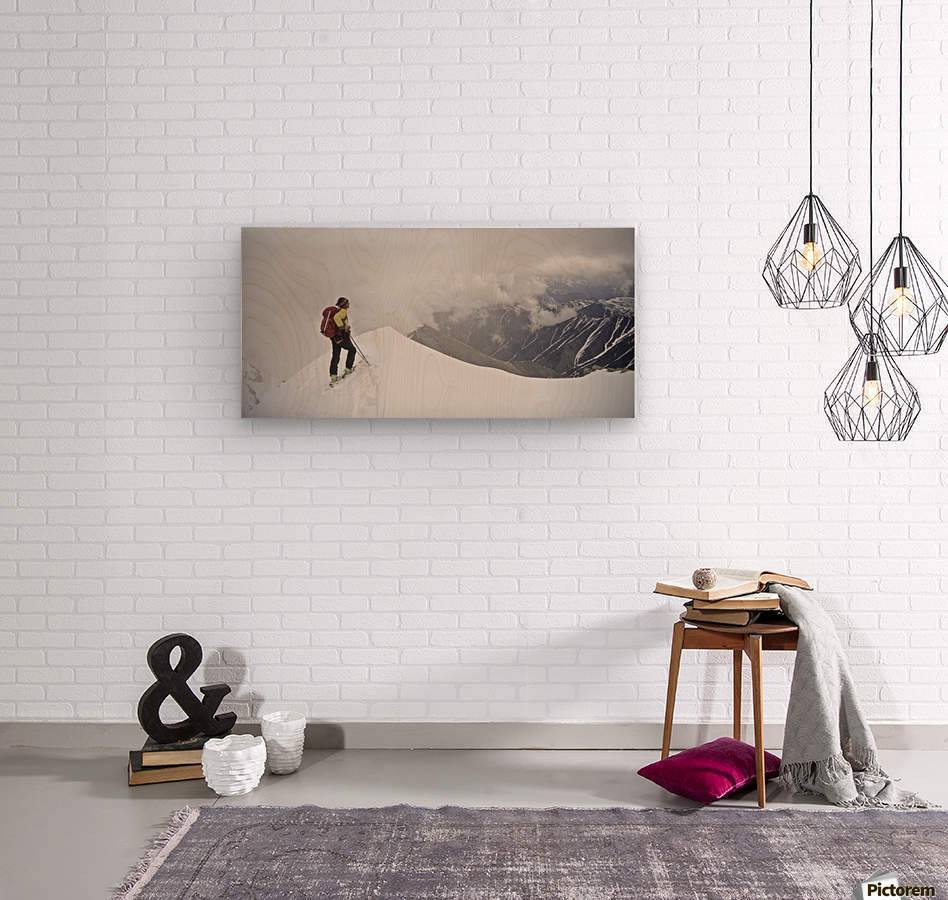 Man Skiing The North Ridge - Powderaddicts