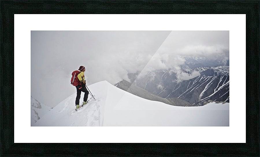 Man Skiing The North Ridge - Powderaddicts