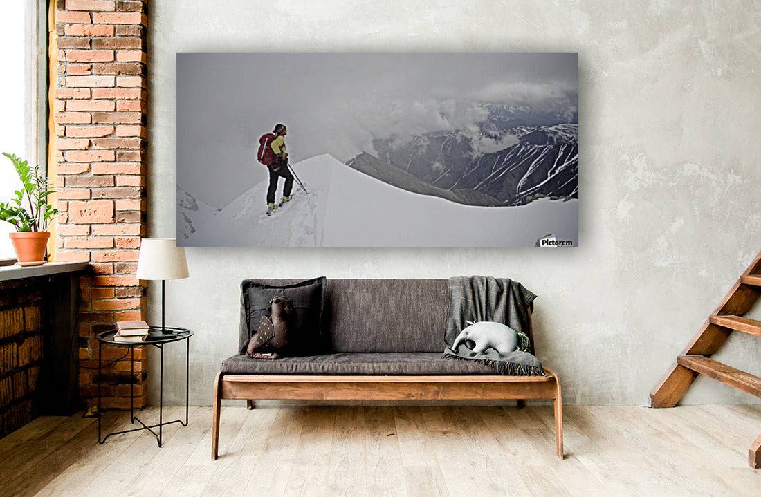 Man Skiing The North Ridge - Powderaddicts