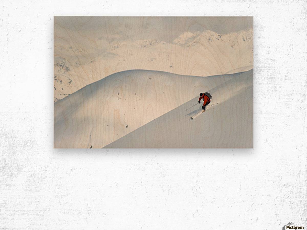 Man skiing the west face of Peak - Powderaddicts