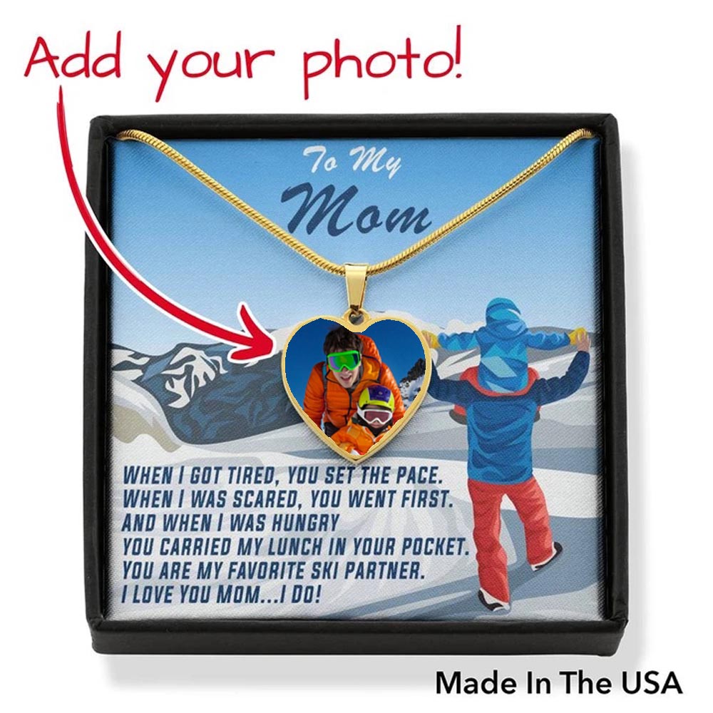 PERSONALIZED Photo Pendant for Mother&#39;s Day: When I Got Tired, You Set The Pace - Powderaddicts