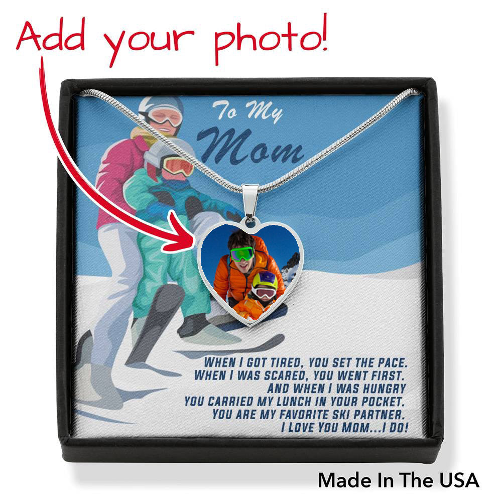PERSONALIZED PHOTO PENDANT FOR MOTHER&#39;S DAY: WHEN I GOT TIRED, YOU SET THE PACE - Powderaddicts