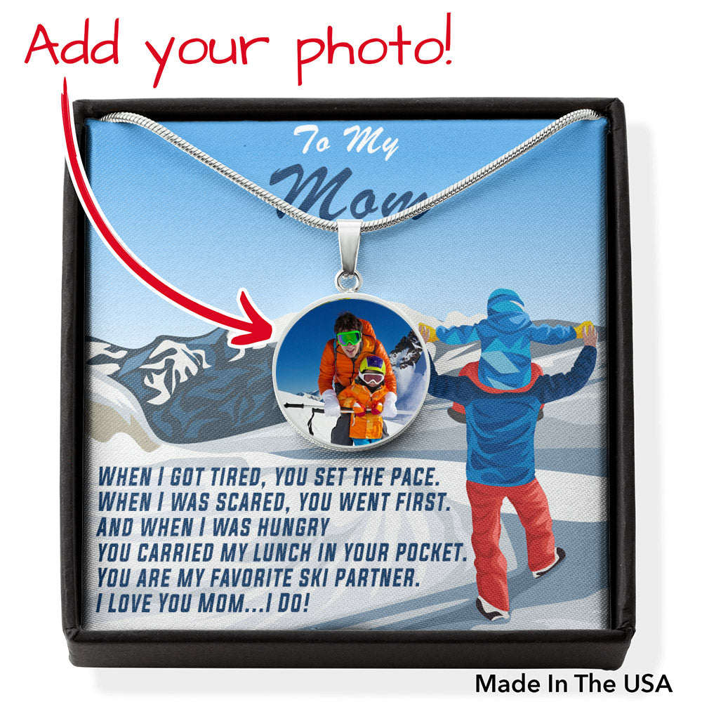 PERSONALIZED Photo Pendant For Mother&#39;s Day: When I Got Tired, You Set The Pace - Powderaddicts