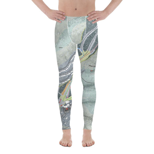 Massanutten, Virginia Ski Trail Map Men's Base Layer Bottom - Powderaddicts