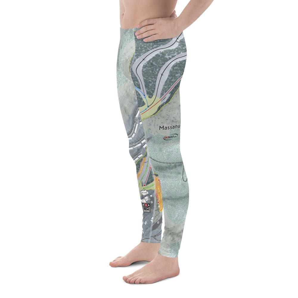 Massanutten, Virginia Ski Trail Map Men's Base Layer Bottom - Powderaddicts