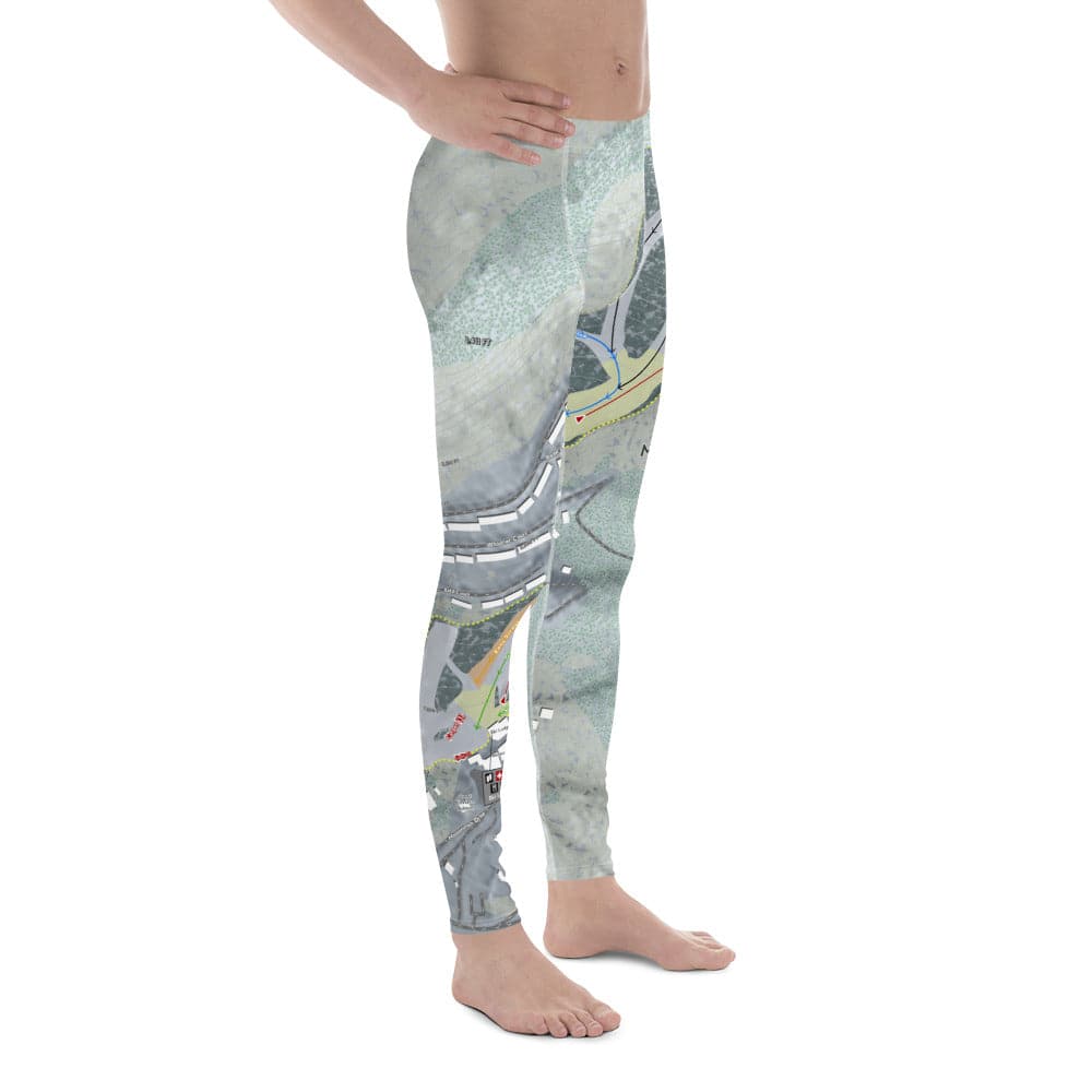 Massanutten, Virginia Ski Trail Map Men's Base Layer Bottom - Powderaddicts