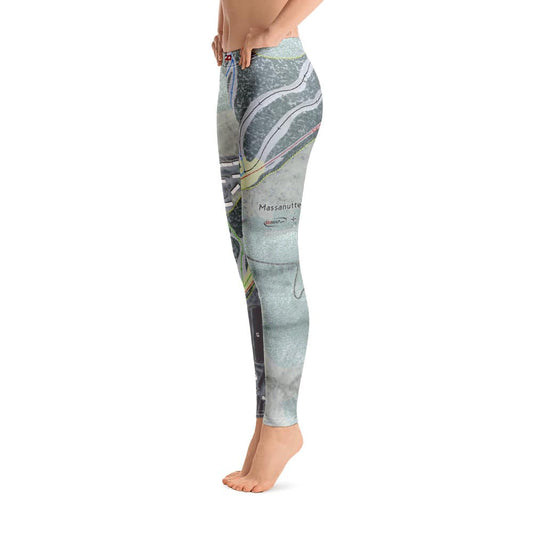 Massanutten, Virginia Ski Trail Map Women's Base Layer Bottom - Powderaddicts