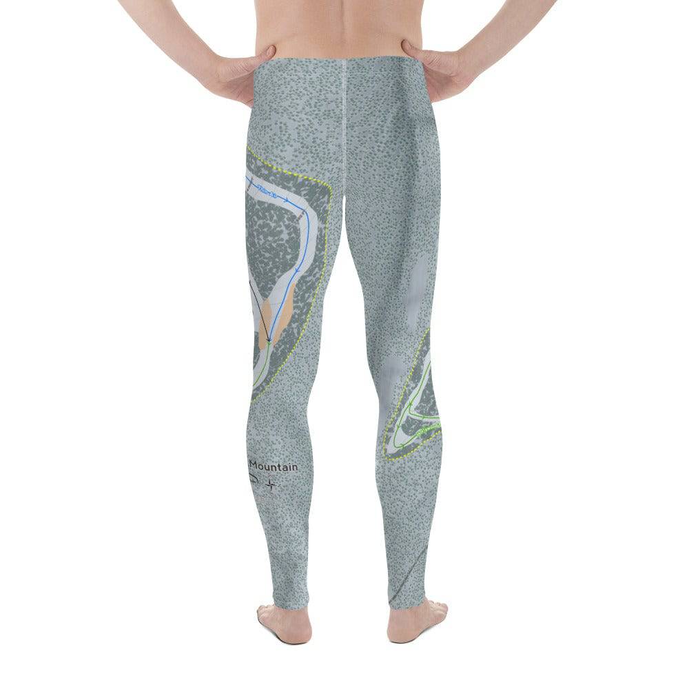 Maverick, Montana Ski Trail Map Men's Base Layer Bottom - Powderaddicts