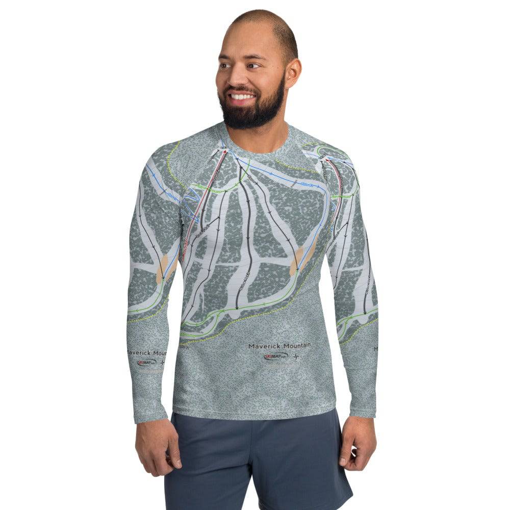 Maverick, Montana Ski Trail Map Men's Base Layers