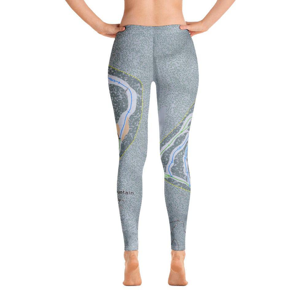 Maverick, Montana Ski Trail Map Women's Base Layer Bottom - Powderaddicts