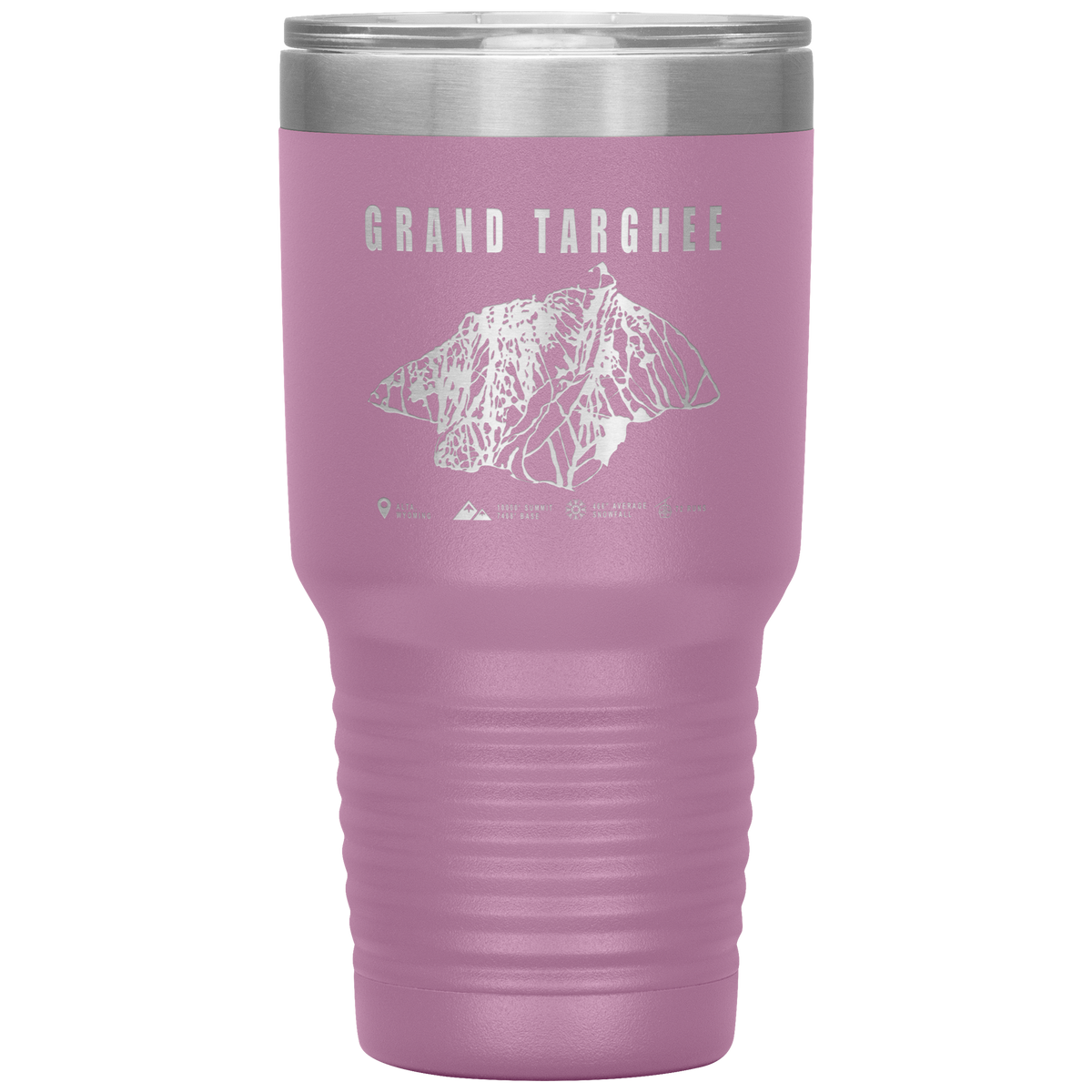 Grand Targhee Wyoming Ski Trail Map 30oz Tumbler - Powderaddicts