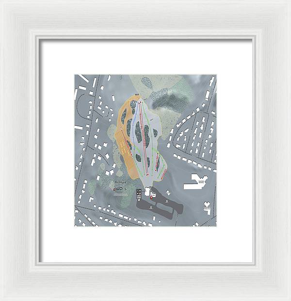 McIntyre Ski Trail Map - Framed Print - Powderaddicts