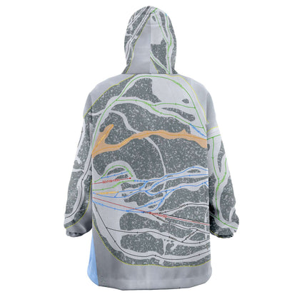 Meadowlark, Wyoming Ski Trail Map Snuggie - Powderaddicts