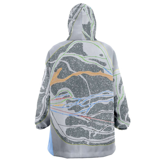 Meadowlark, Wyoming Ski Trail Map Snuggie - Powderaddicts