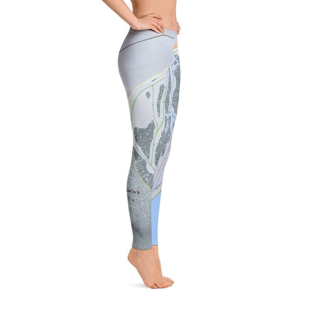 Meadowlark, Wyoming Ski Trail Map Women's Base Layer Bottom - Powderaddicts