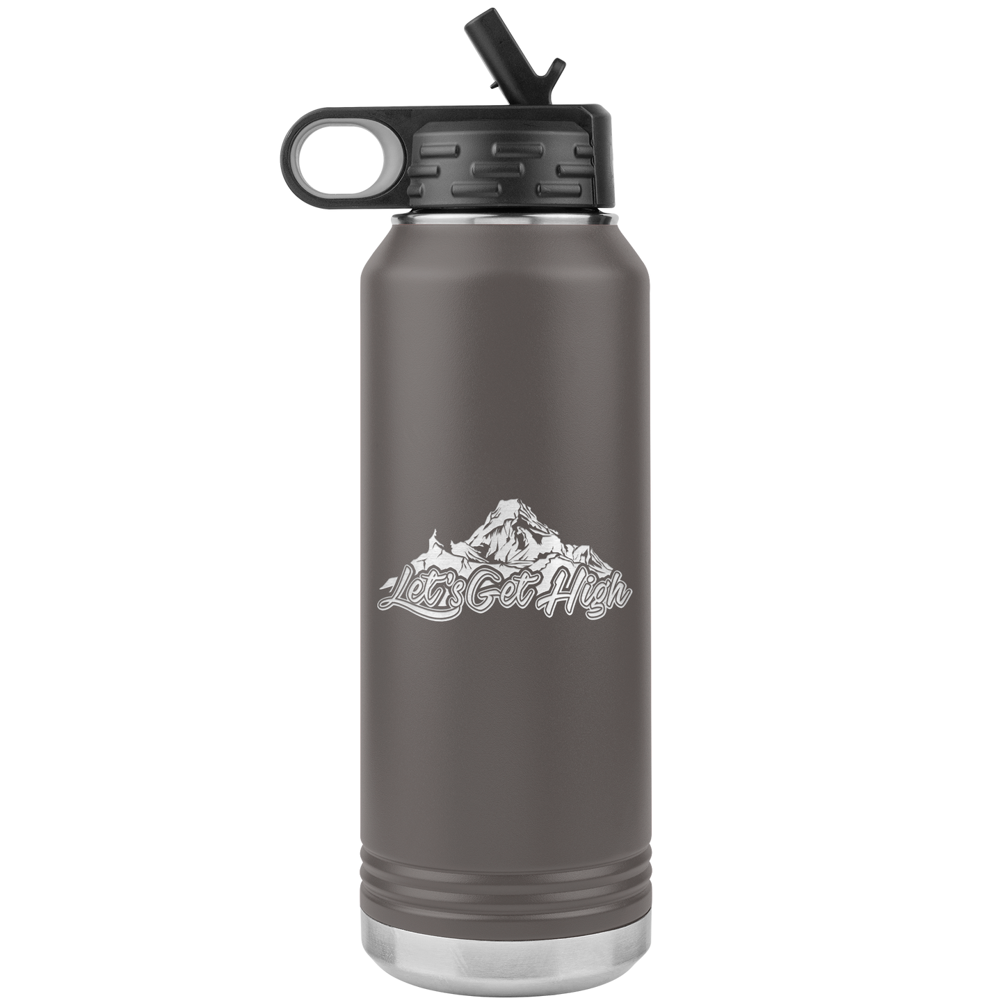 Let's Get High 32oz Water Bottle Tumbler - Powderaddicts