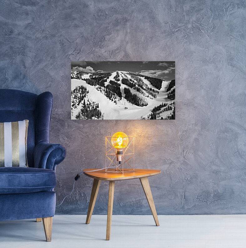 Mid Mountain Mountain Views BW - Powderaddicts