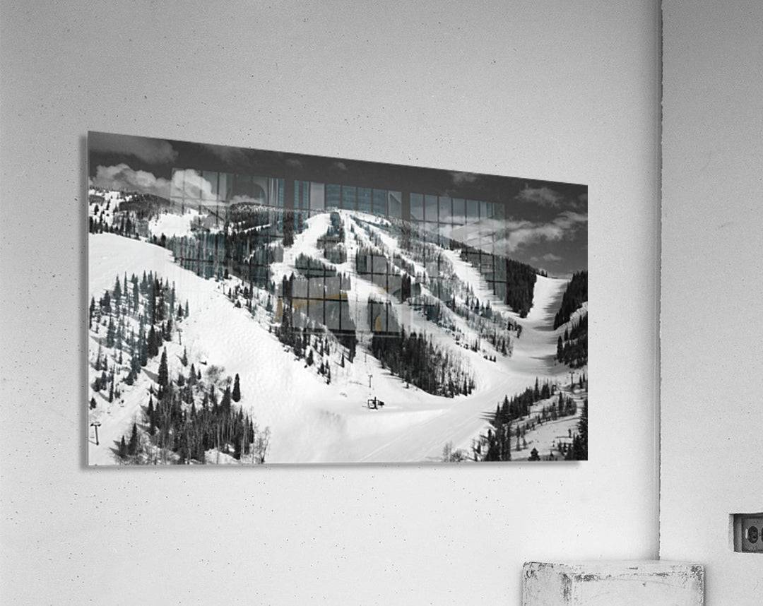Mid Mountain Mountain Views BW - Powderaddicts