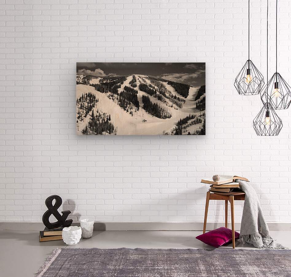 Mid Mountain Mountain Views BW - Powderaddicts