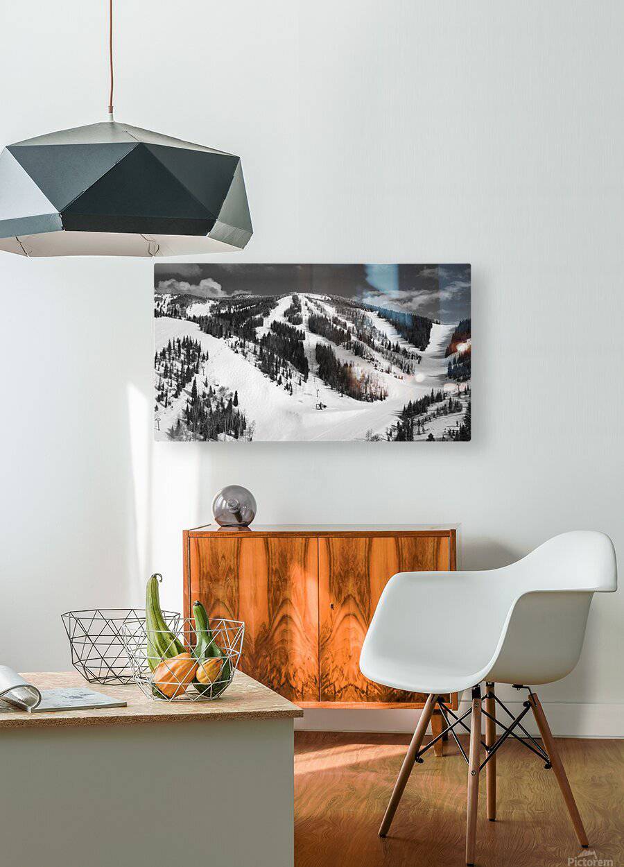 Mid Mountain Mountain Views BW - Powderaddicts