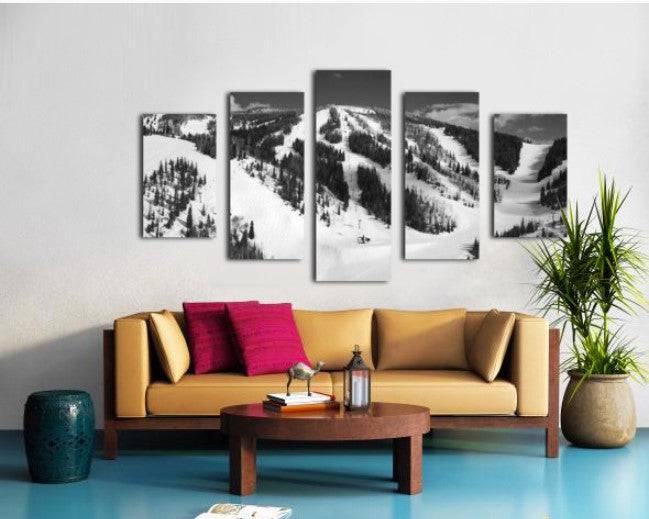 Mid Mountain Mountain Views BW - Powderaddicts